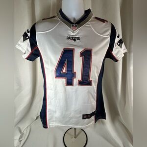 NFL short sleeve jersey 41 Myles Bryant Patriots